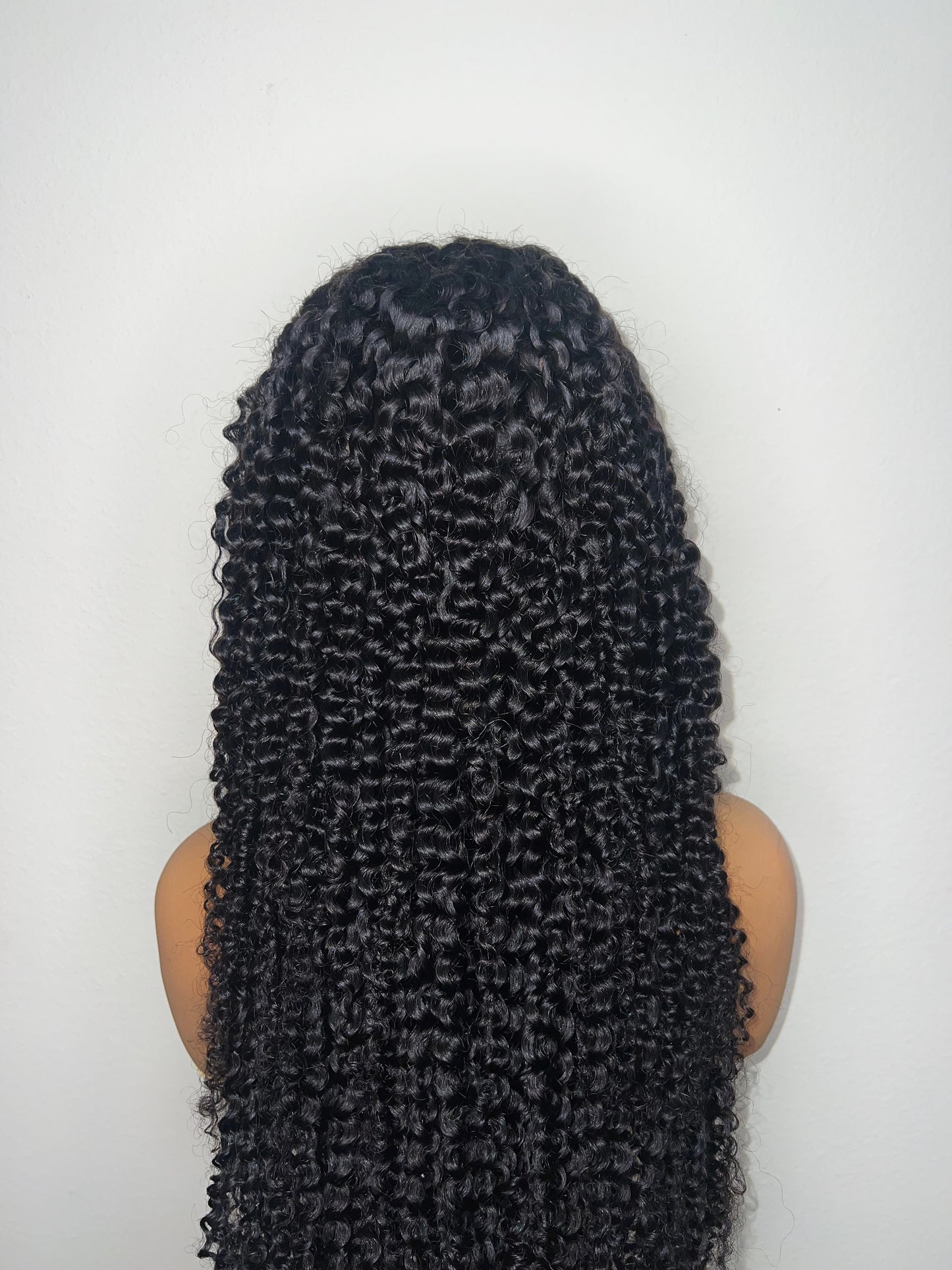 Virgin Jerry Curl 13x4 Full Frontal HD lace wig