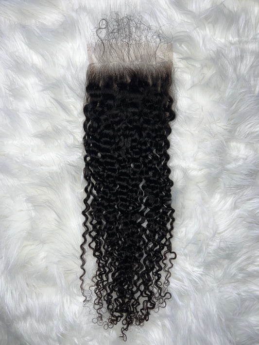 Virgin Deep Curly HD Lace Closure